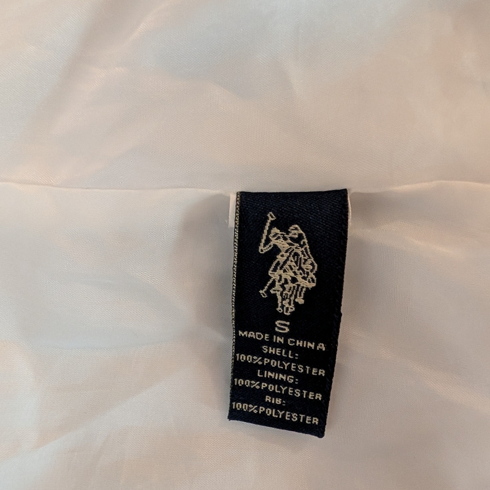 US Polo Assn White Bomber Jacket Size S - Picture 3 of 7